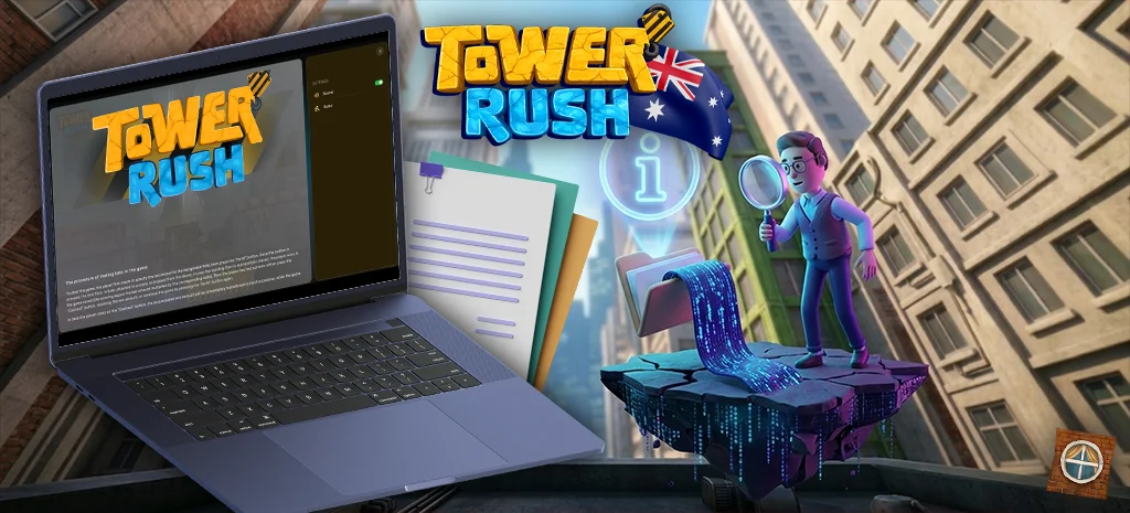 General information and overview of the Tower Rush game interface.